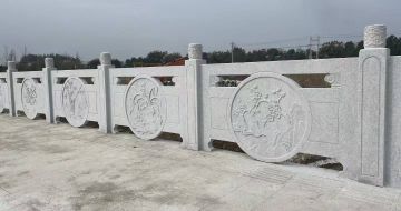儋州芝麻白河道栏杆 石材栏杆