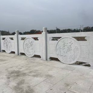儋州芝麻白河道栏杆 石材栏杆