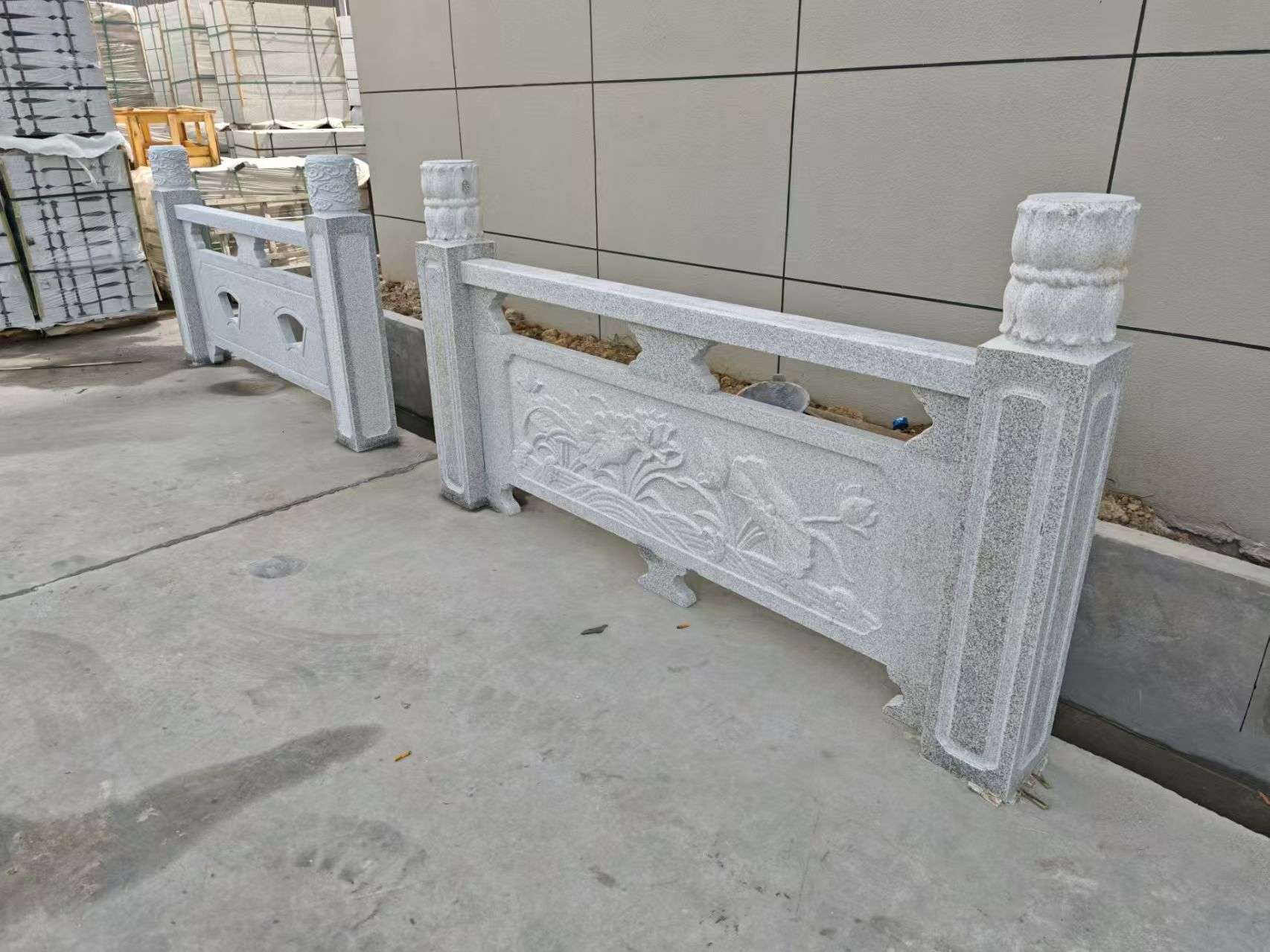儋州芝麻白河道栏杆 石材栏杆