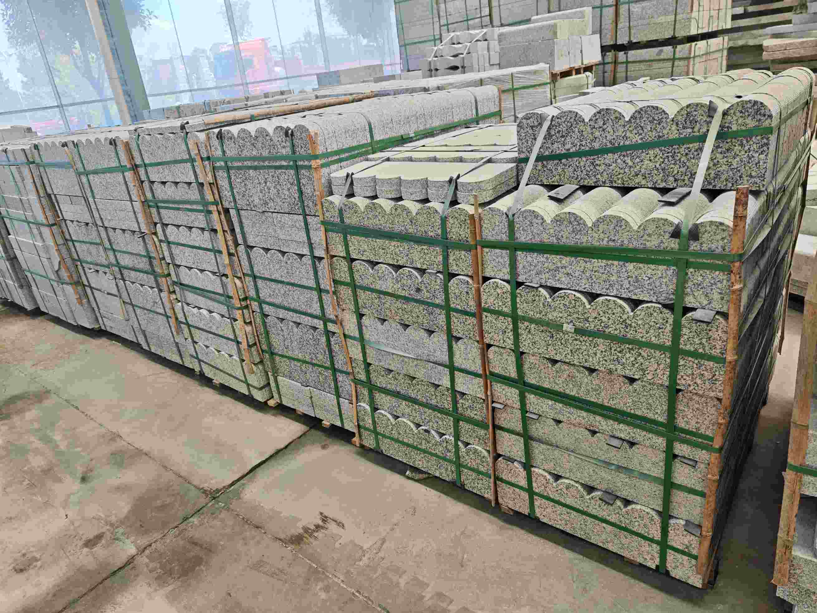 儋州芝麻白芙蓉白花边石