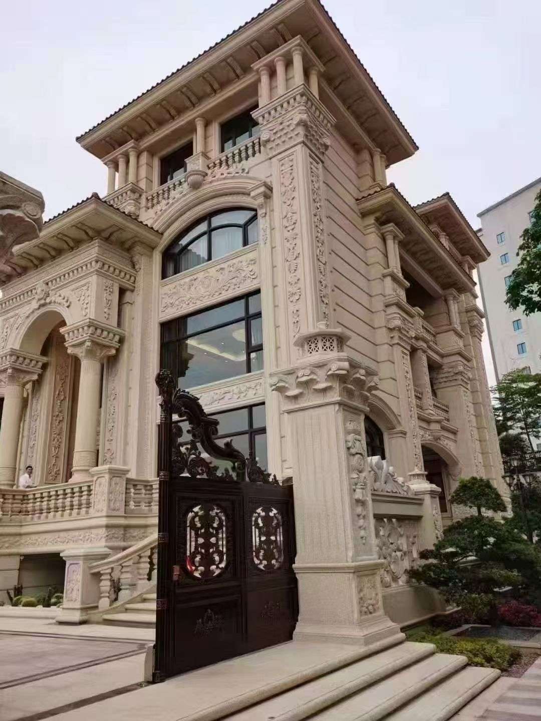 儋州黄金麻别墅外墙异形定制