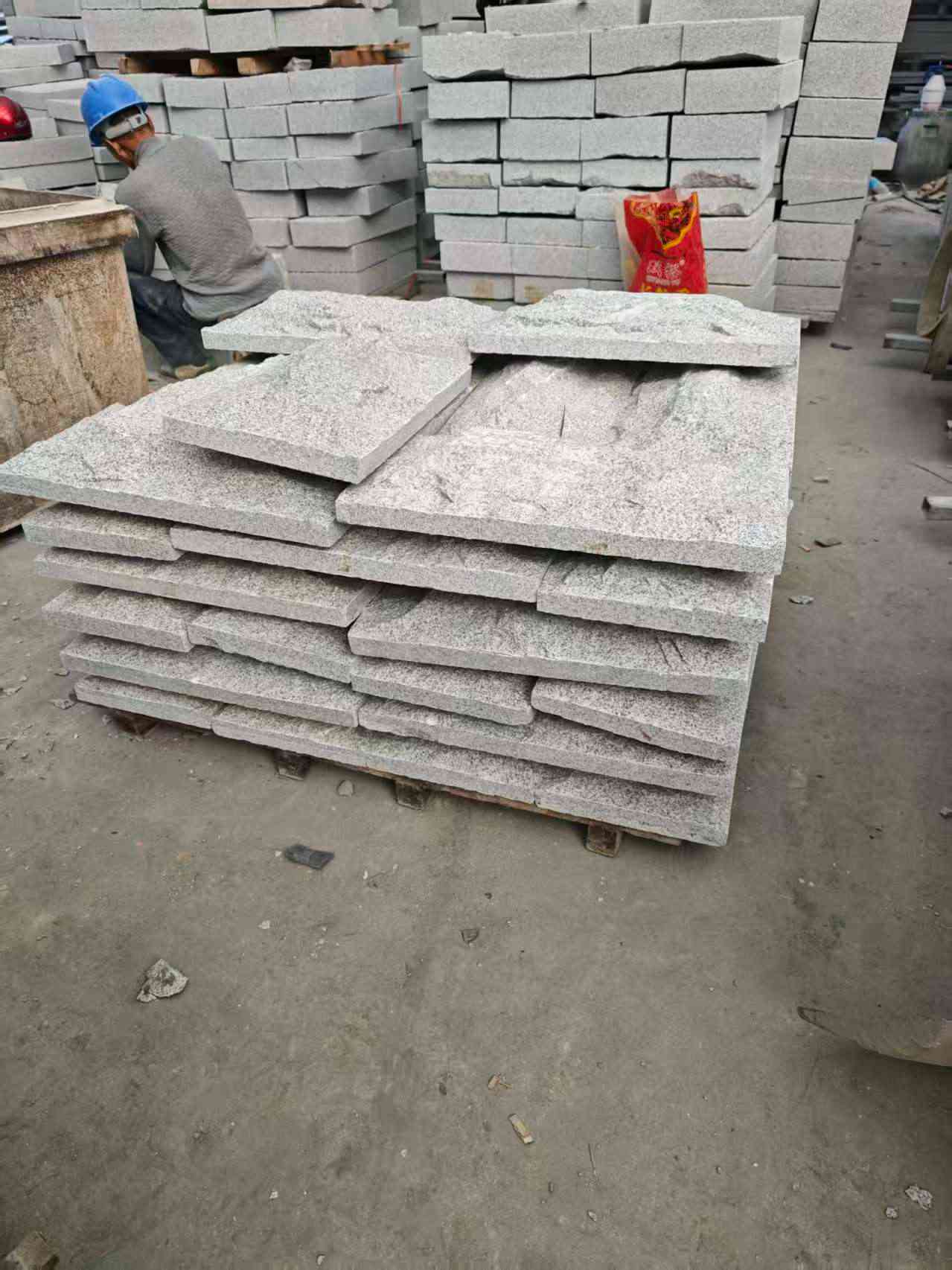 儋州芝麻白蘑菇石，自然面